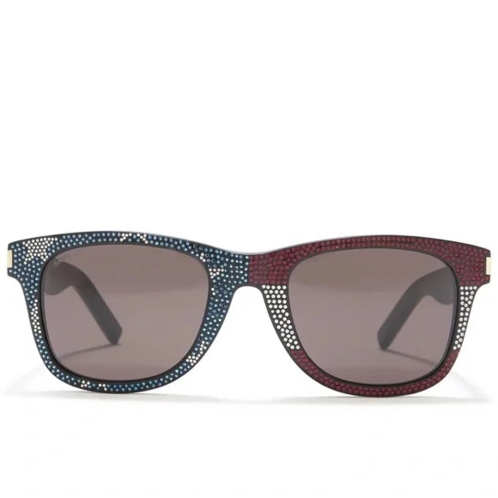 Saint Laurent American 🇺🇸 Flag Sunglasses with Swarovski Crystals